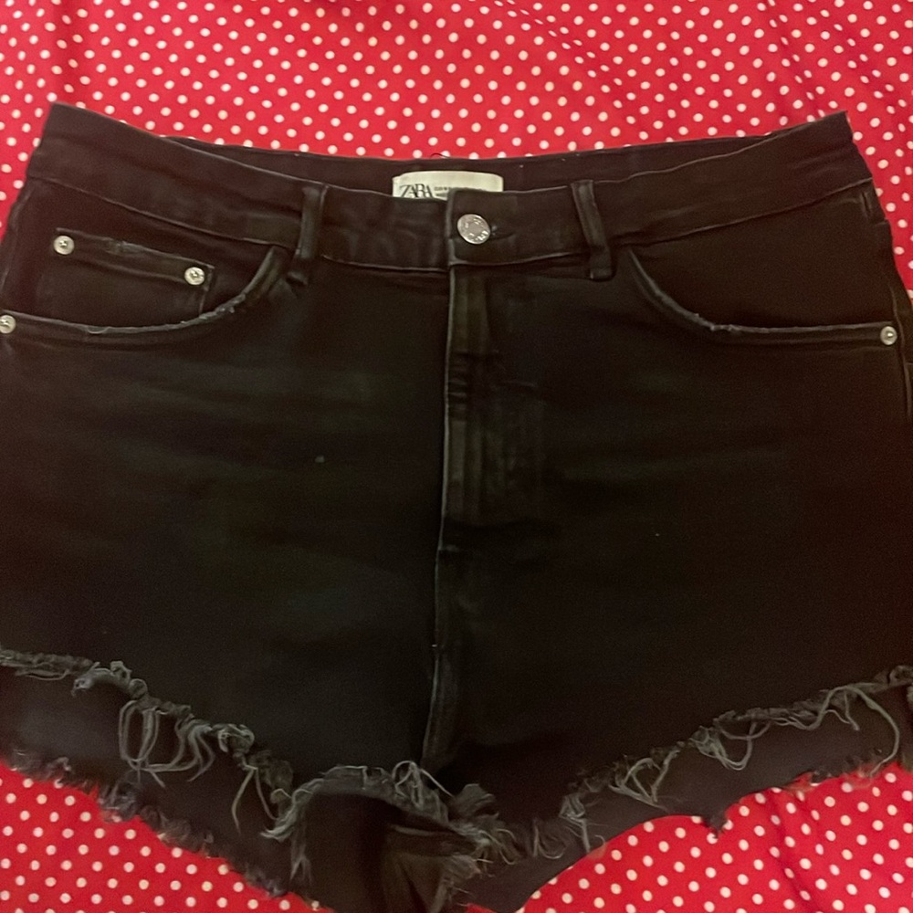 Zara black Jean shorts